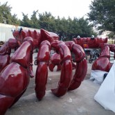 玻璃钢动物螃蟹雕塑