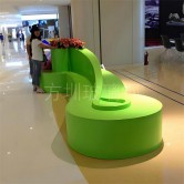 静享时光，重塑空间美学 | 玻璃钢商场休闲等候椅的卓越之选