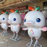 十五运会及残特奥会玻璃钢吉祥物雕塑