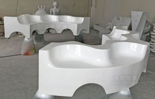 波浪造型玻璃钢休闲椅